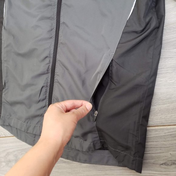 Maxed Men's Lightweight Windbreaker Jacket Grey/Black Size Medium - Picture 4 of 8